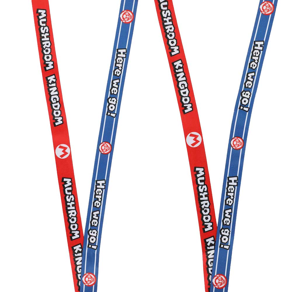 BioWorld Lanyard Nintendo Super Mario Mushroom Kingdom Lanyard LAA1KUDSMBPP00