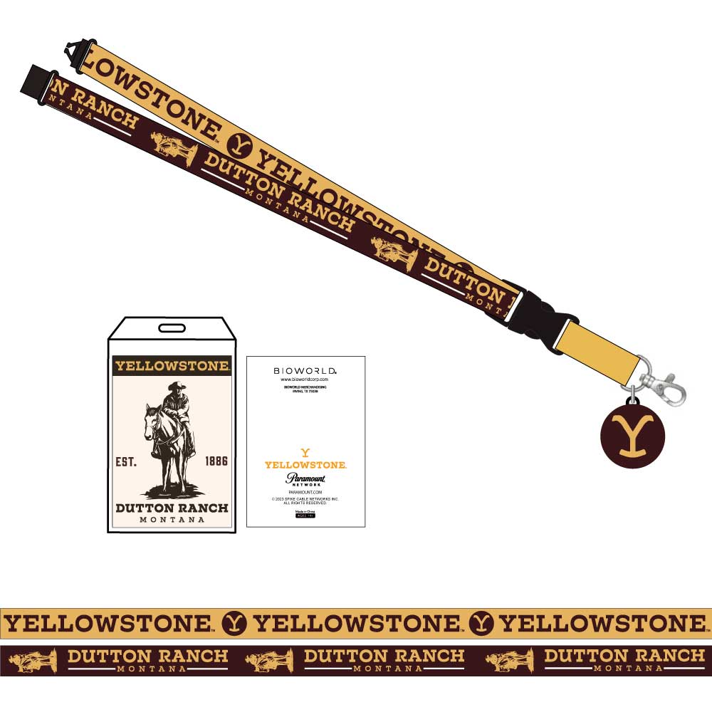 BioWorld Lanyard Yellowstone Dutton Ranch Lanyard LAU5QSQYELPP00