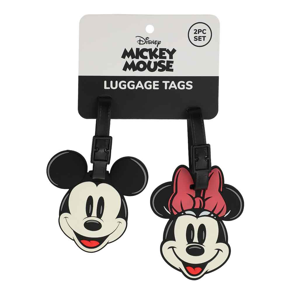 BioWorld Luggage Tag Disney Mickey & Minnie Mouse Rubber Luggage Tags LUY64XJDSYPP00