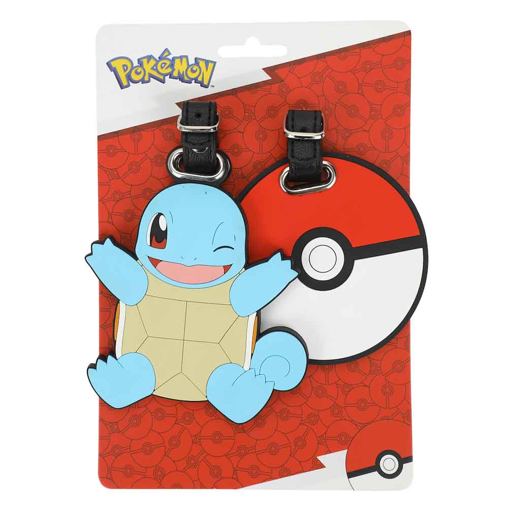 BioWorld Luggage Tag Pokemon Squirtle & Pokeball Rubber Luggage Tags LUU5EA5POKPP00