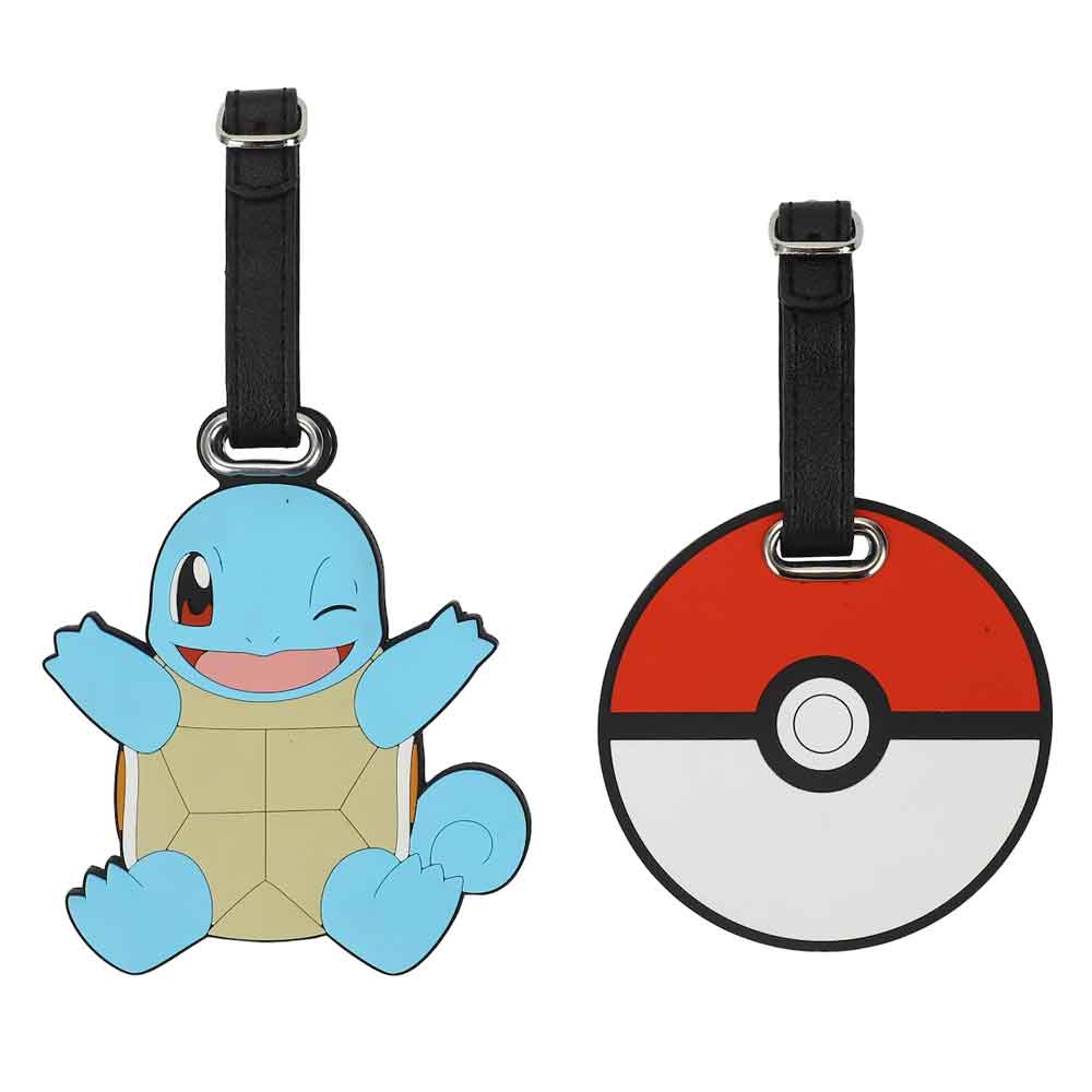 BioWorld Luggage Tag Pokemon Squirtle & Pokeball Rubber Luggage Tags LUU5EA5POKPP00