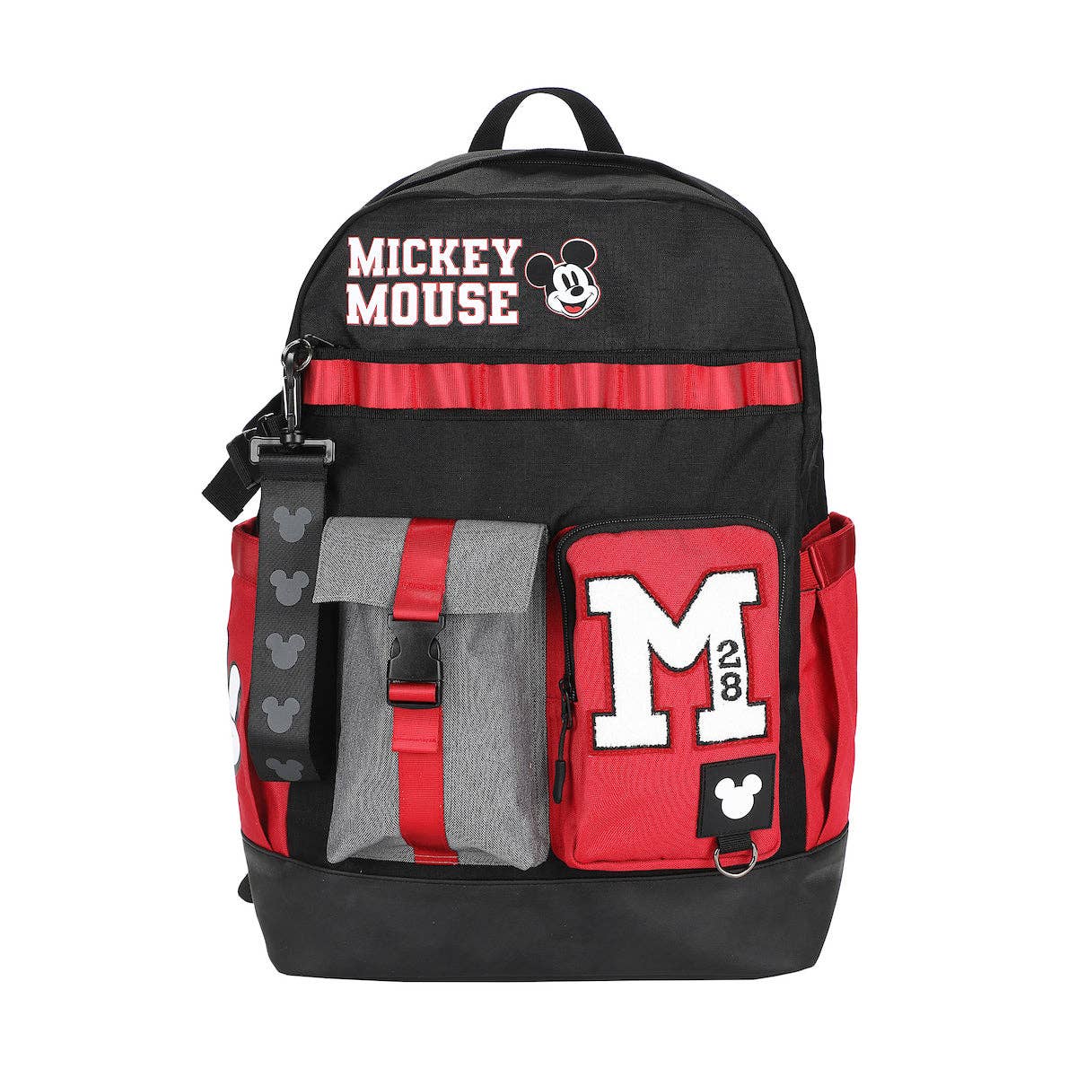 Bioworld Merchandising Backpack Disney Mickey Mouse M 18.5" Adult Black & Red Backpack BPAAJXCDSYPP00