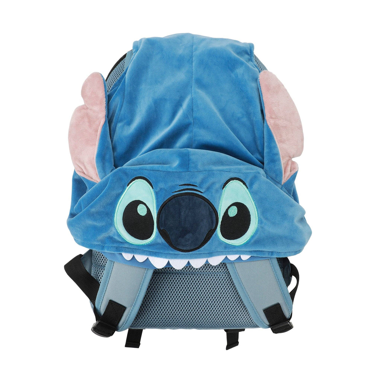 Bioworld Merchandising Backpack Disney Stitch Tropical Print 17.5" Hooded Backpack BPA7XRWDSCPP00