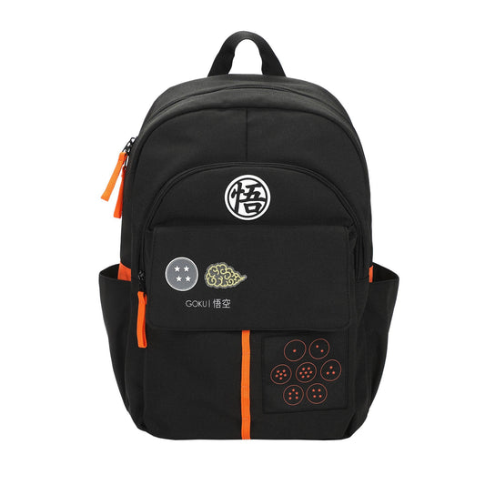 Bioworld Merchandising Backpack Dragon Ball Z Goku Symbols Black 17.5" Adult Commuter Backpack BPA9CS5DBZPP00
