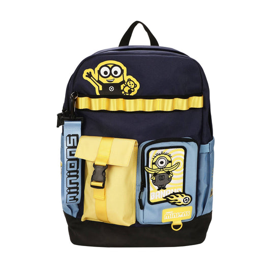 Bioworld Merchandising Backpack Minions Character Art Navy 18.5" Adult Utility Backpack BPAAJXBDMEPP00