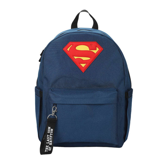 Bioworld Merchandising Backpack Superman Logo 16.5" Adult Blue Backpack BPA9CTRSPMPP00