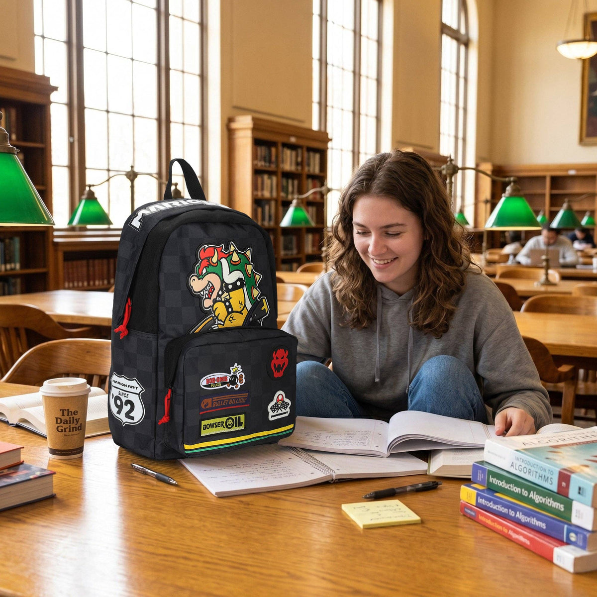 Bioworld Merchandising Backpacks Mario Kart Novelty Bowser Kart Inspired Adult 17" Backpack BPA6XF9NTNPP00