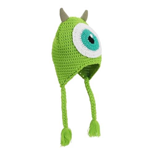 Bioworld Merchandising Bioworld Disney Pixar Monsters Inc Mike Wazowski Big Face Laplander Hat with Fleece Horns KCM70BRDSXPP00