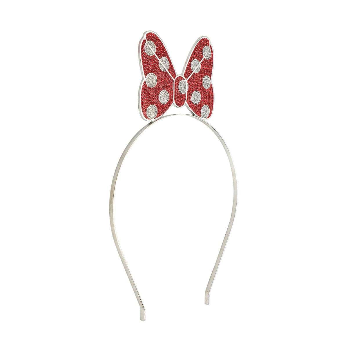 Bioworld Merchandising Disney Minnie Mouse Bow Glitzy Metal Headband HHA7F1GDSYPP00