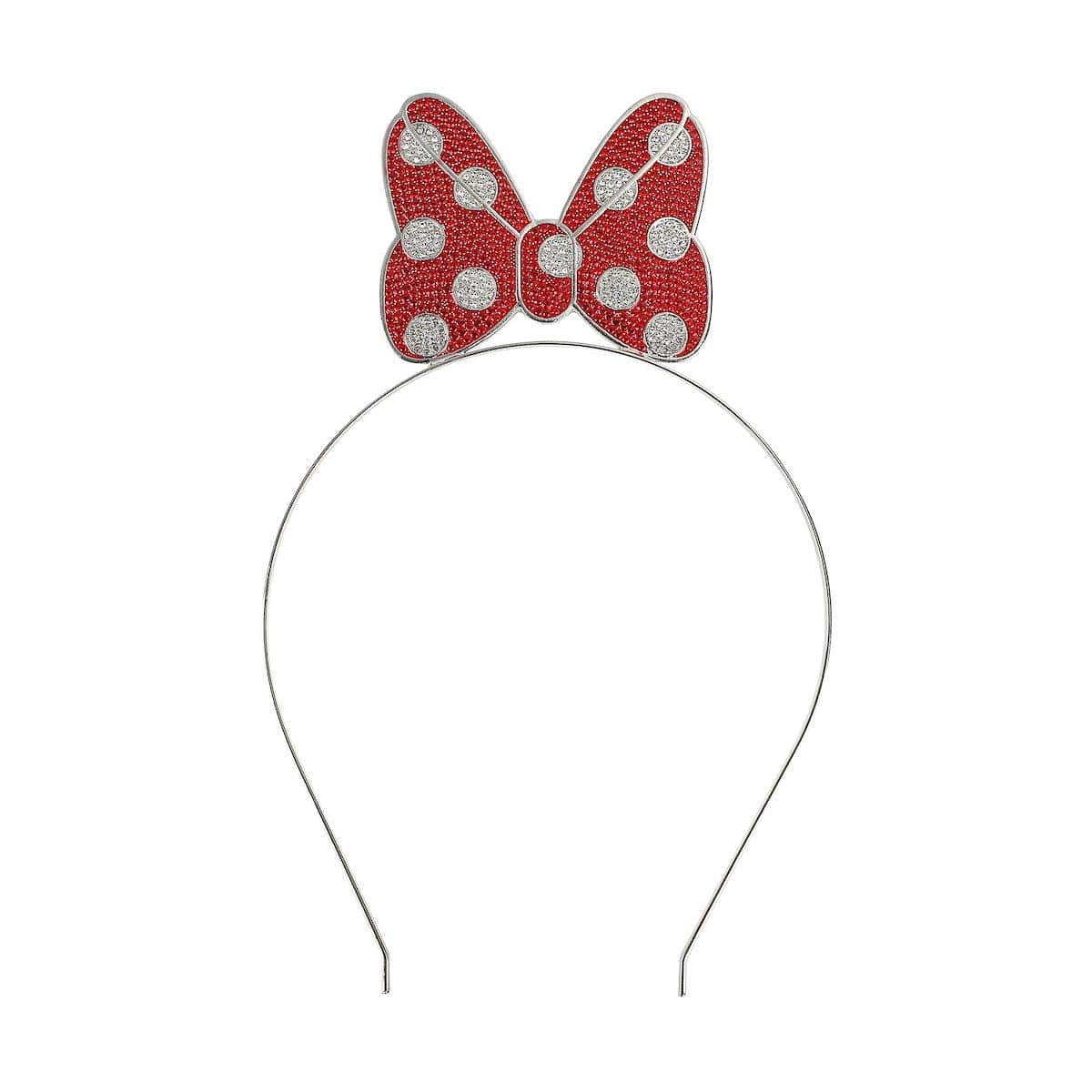Bioworld Merchandising Disney Minnie Mouse Bow Glitzy Metal Headband HHA7F1GDSYPP00