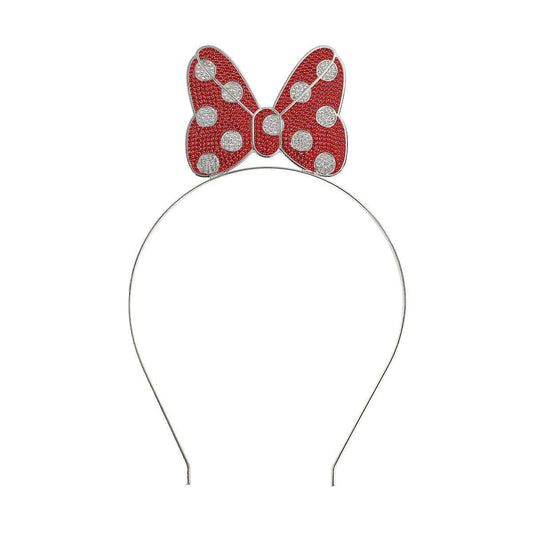 Bioworld Merchandising Disney Minnie Mouse Bow Glitzy Metal Headband HHA7F1GDSYPP00