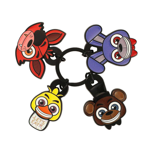 Bioworld Merchandising Five Nights at Freddy's Chibi Characters Multi-Charm Keychain KEA8VGAFNFPP00