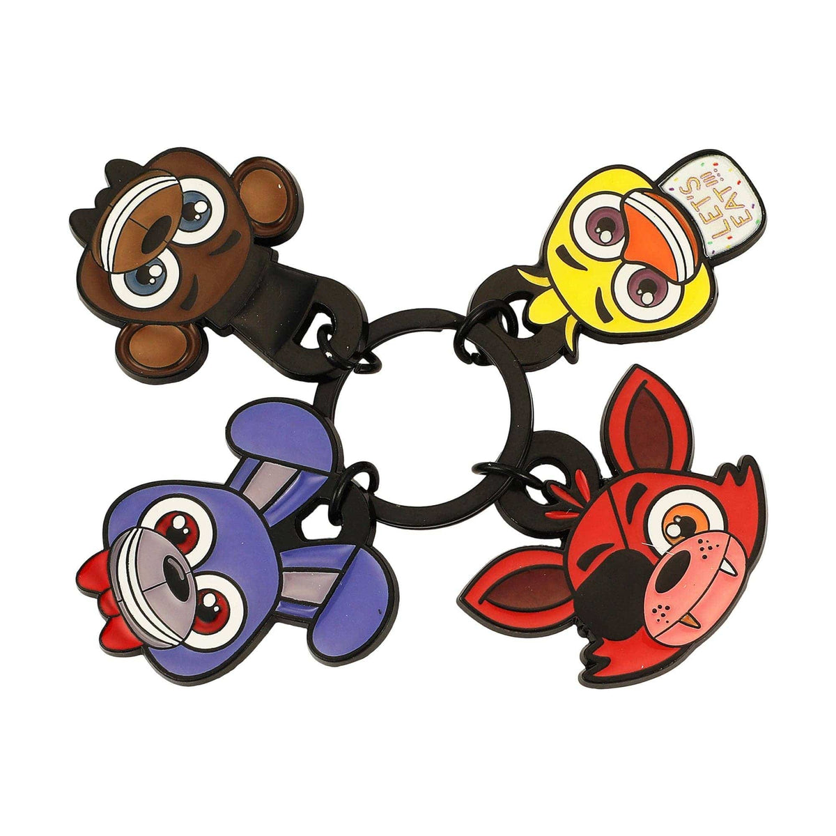 Bioworld Merchandising Five Nights at Freddy's Chibi Characters Multi-Charm Keychain KEA8VGAFNFPP00