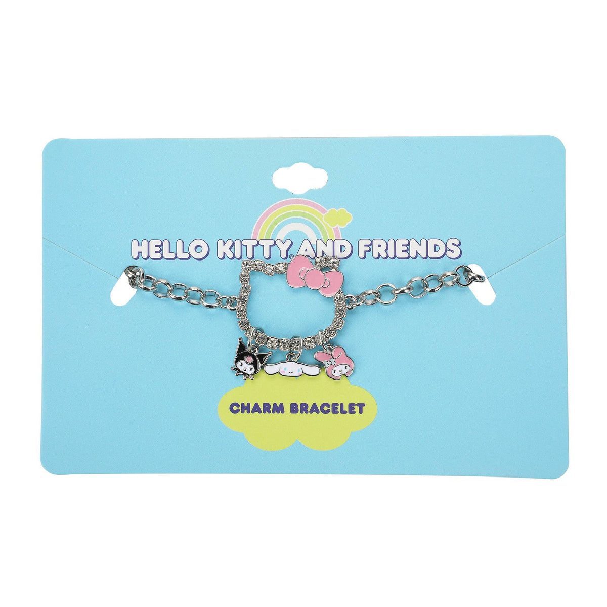 Bioworld Merchandising Hello Kitty Character Shape Bracelet With Three Character Charms BVF7H2JHSRPP00