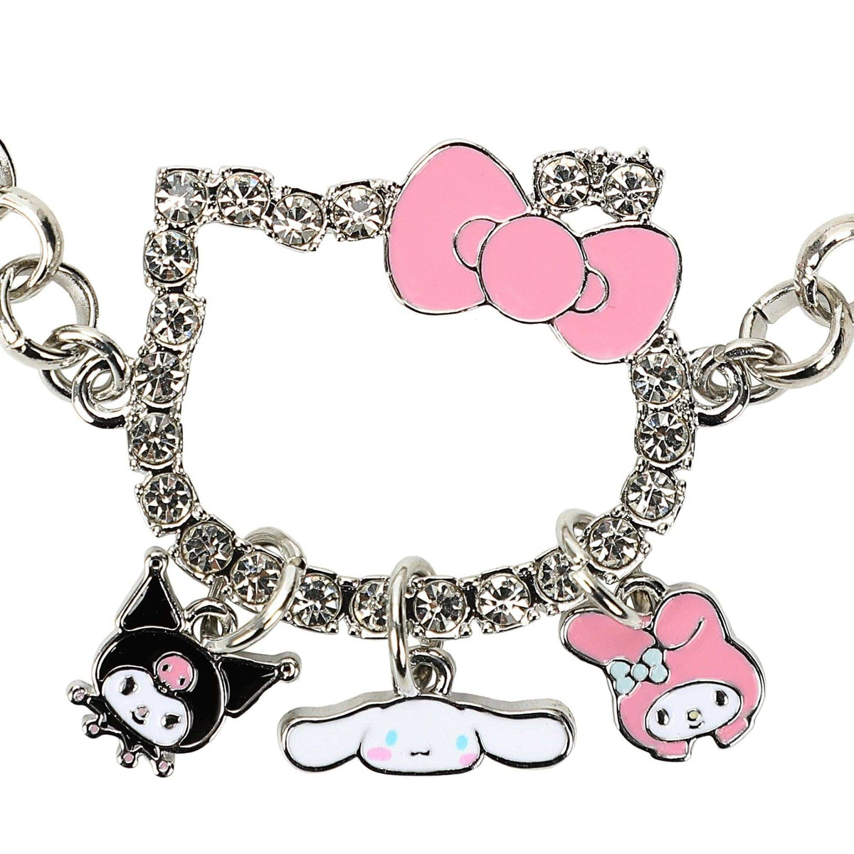 Bioworld Merchandising Hello Kitty Character Shape Bracelet With Three Character Charms BVF7H2JHSRPP00