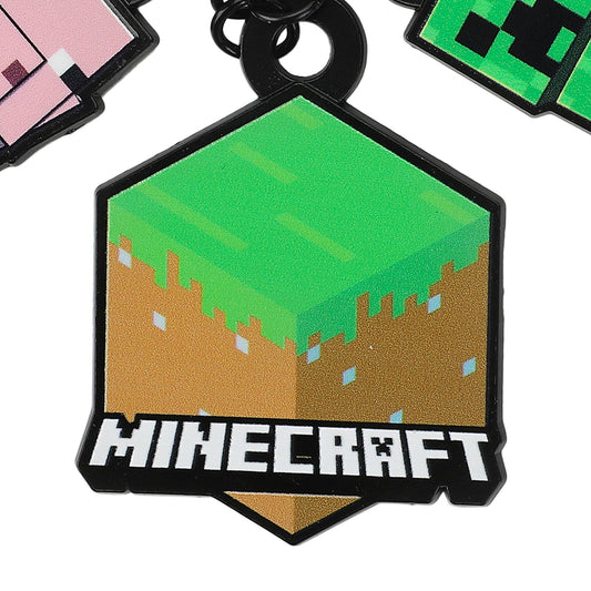 Bioworld Merchandising Minecraft Icons Multi-Charm Keychain KEA86R2MNCPP00