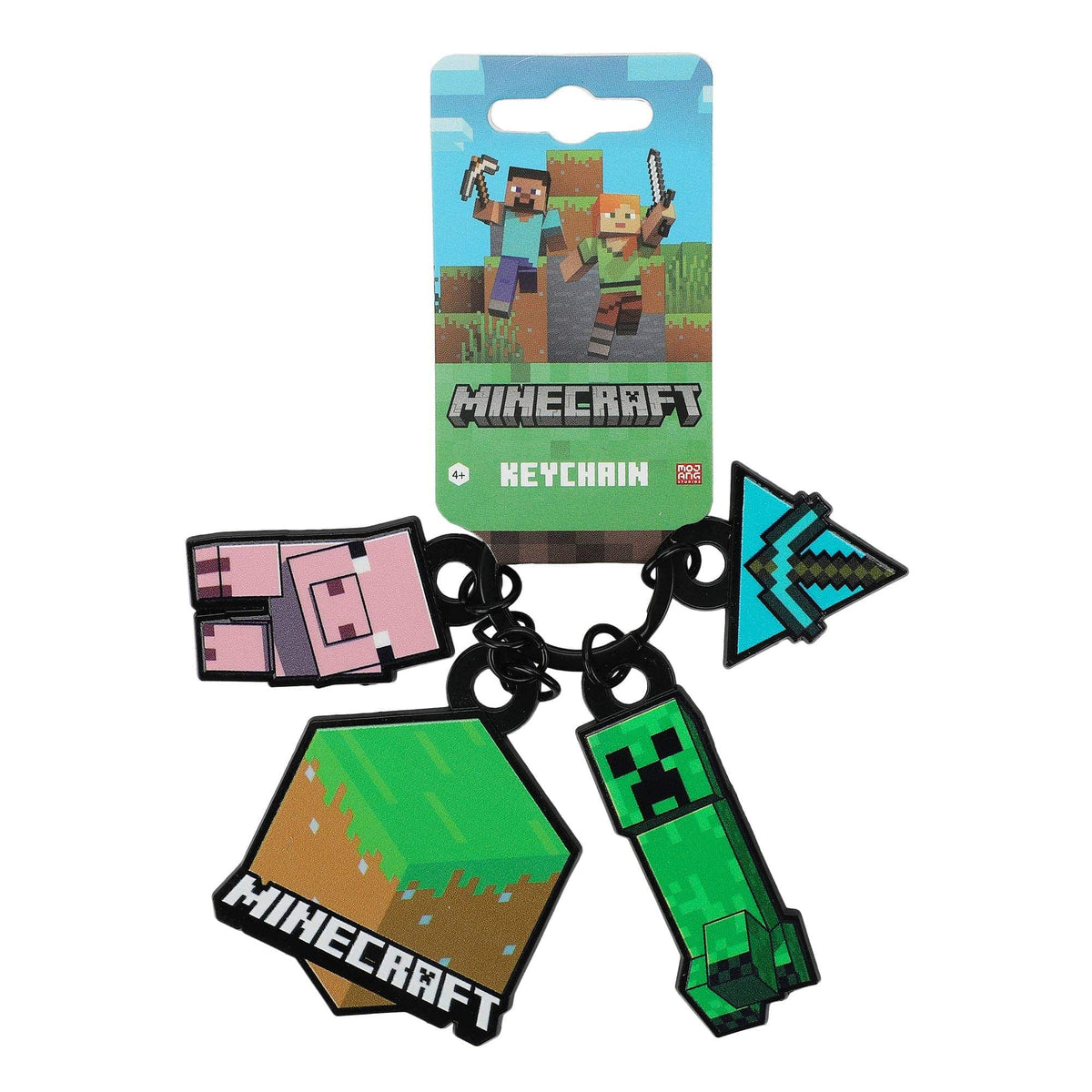 Bioworld Merchandising Minecraft Icons Multi-Charm Keychain KEA86R2MNCPP00