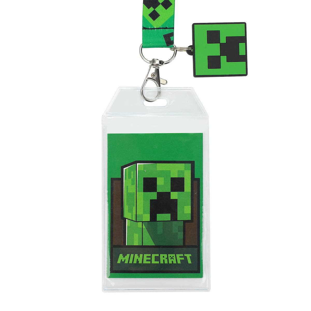 Bioworld Merchandising Minecraft Lanyard With Rubber Creeper Face Charm LAU65PFMNCPP00