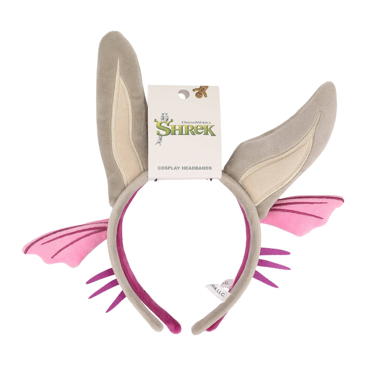 Bioworld Merchandising Shrek Donkey and Dragon 2 Pack Cosplay Headbands JSA8VJ0SHRPP00