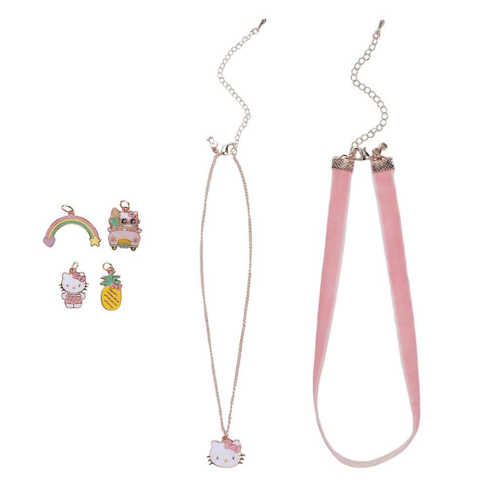 BioWorld Necklace Sanrio Hello Kitty Velvet & Chain Choker Set NK99VWHKCPP00