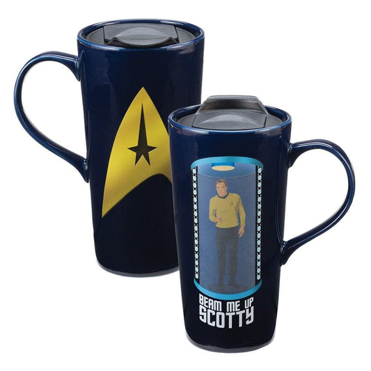 BioWorld Tumbler Star Trek Beam Me Up Ceramic Travel Mug VM8DJ7STA00VI11