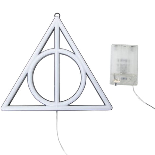 Idea Nuova Desk Light Harry Potter Deathly Hallows Neon Wall Art IN02157HP