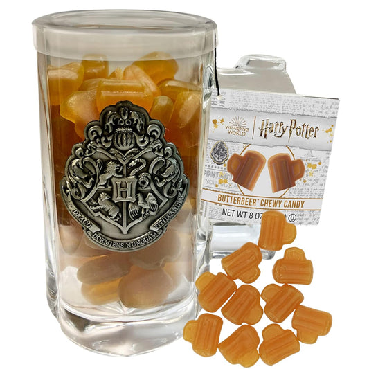 Jelly Belly Mug Harry Potter Glass Mug & Butterbeer Candy PS4761D