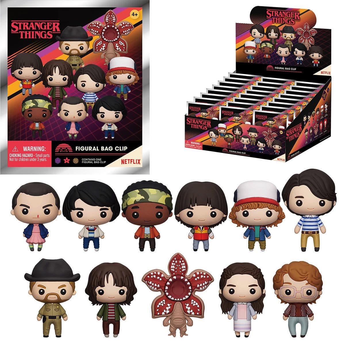 Monogram Netflix Stranger Things Series 1 Collectible Figure Bag Clip ...