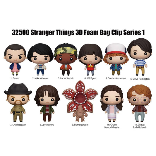 Monogram Keychain Stranger Things Series 1 Collectible Figure Bag Clip MG32500AA