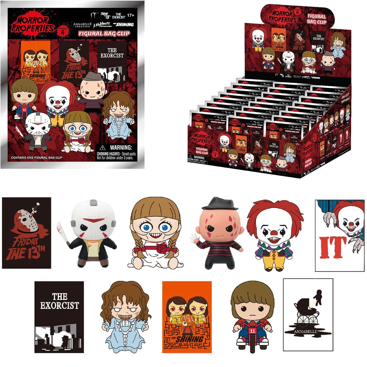 Animation Horror Bag Rounds Monogram Warner Brothers Horror S6 Collectible 3D Figure Bag Clip ...