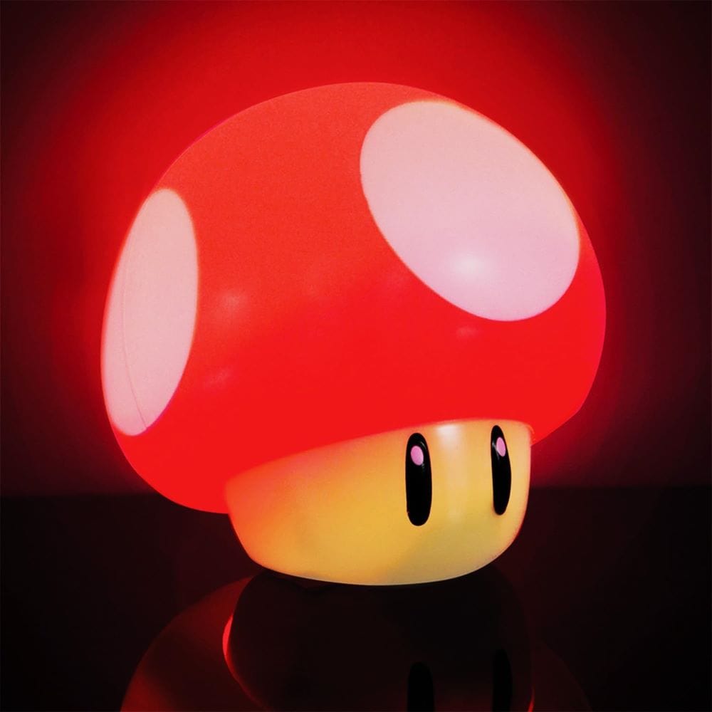 Paladone Desk Light Super Mario Red Mushroom Light With Sound PP4017NN