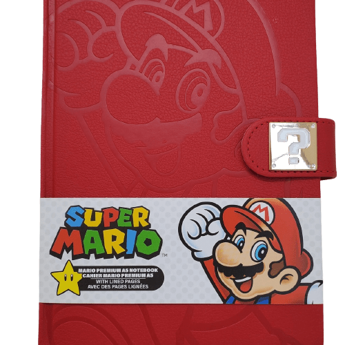Nintendo Super Mario Bros. Debossed Hardcover Notebook With Magnetic ...