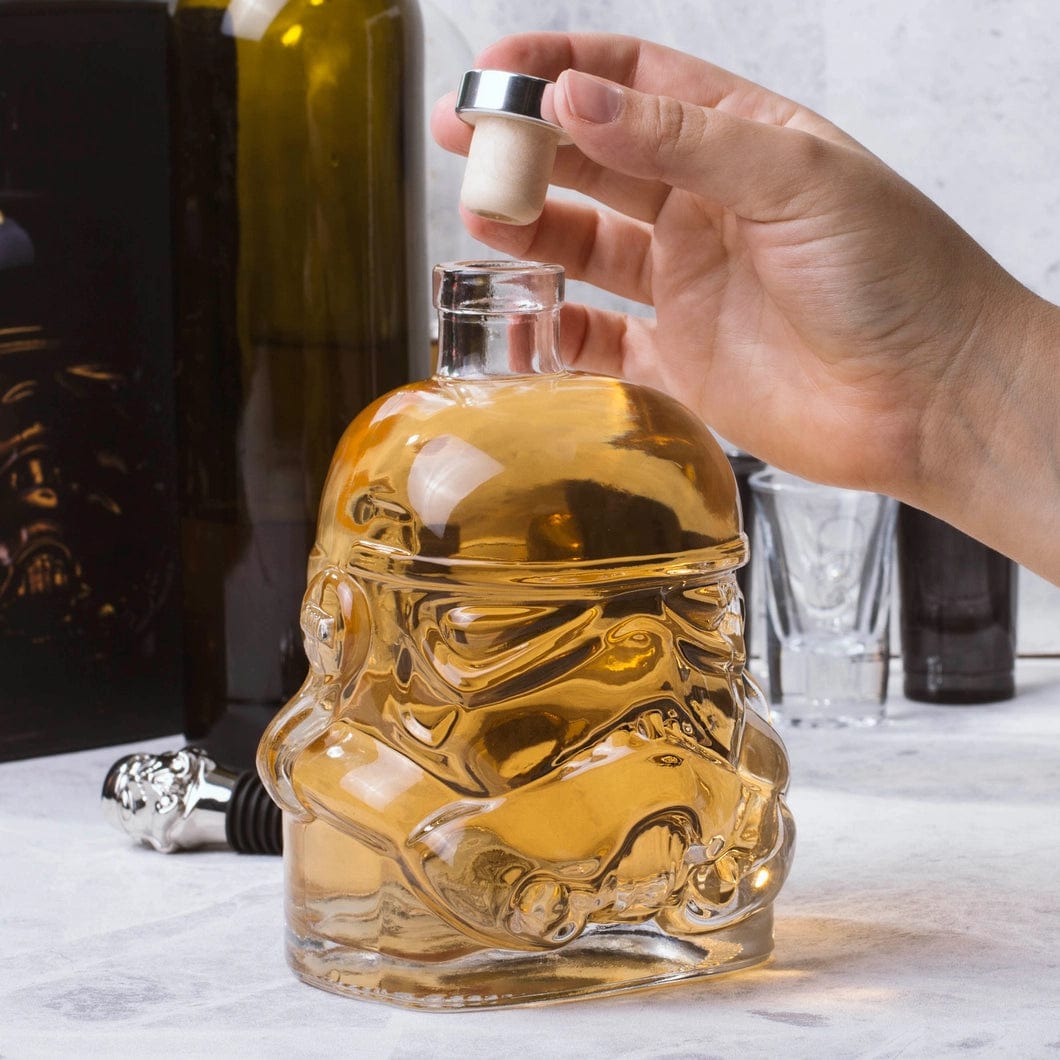 Whiskey Bottle Wine Glass Set Stormtrooper Helmet Wine Bottle