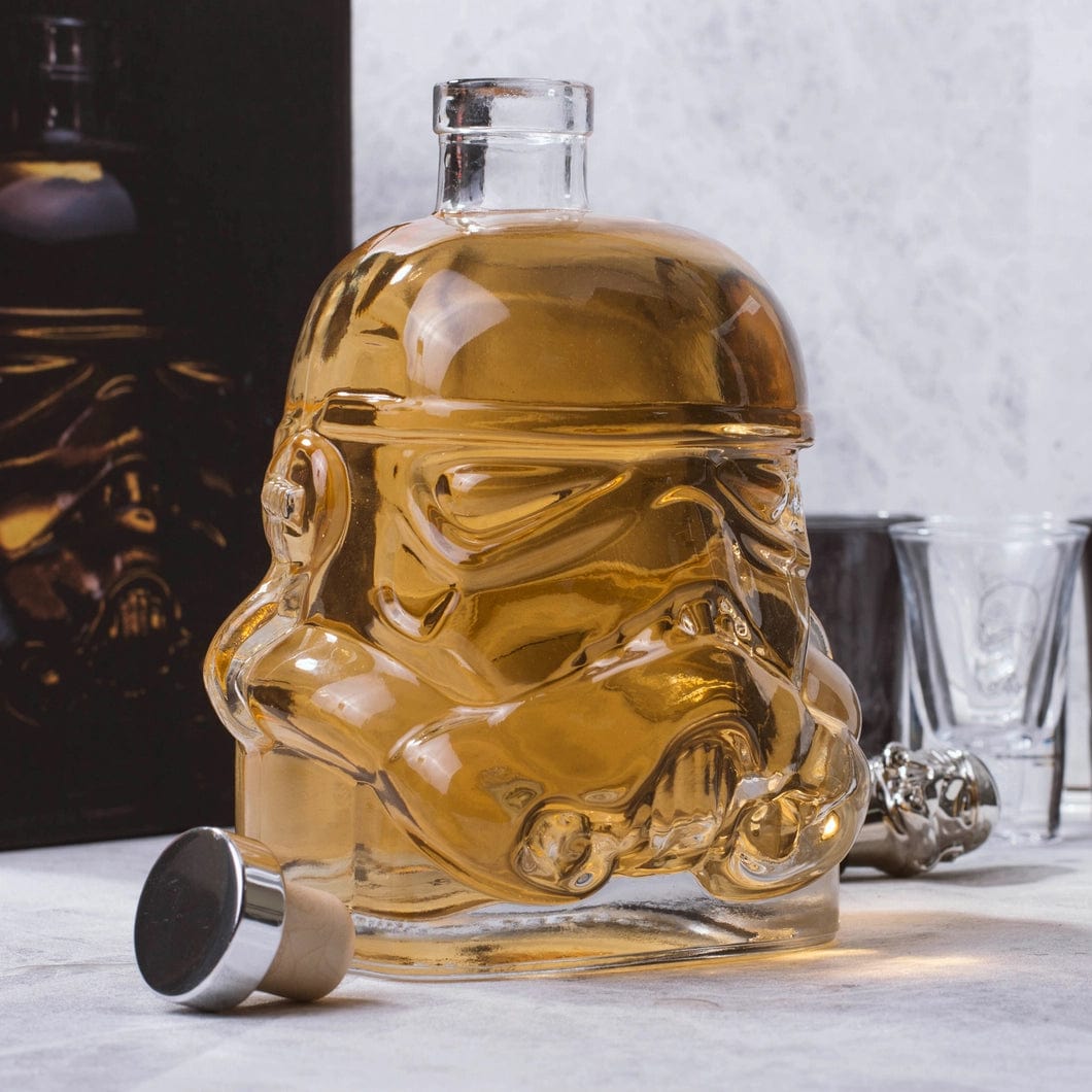 Glass Star Wars Stormtrooper Helmet Decanter