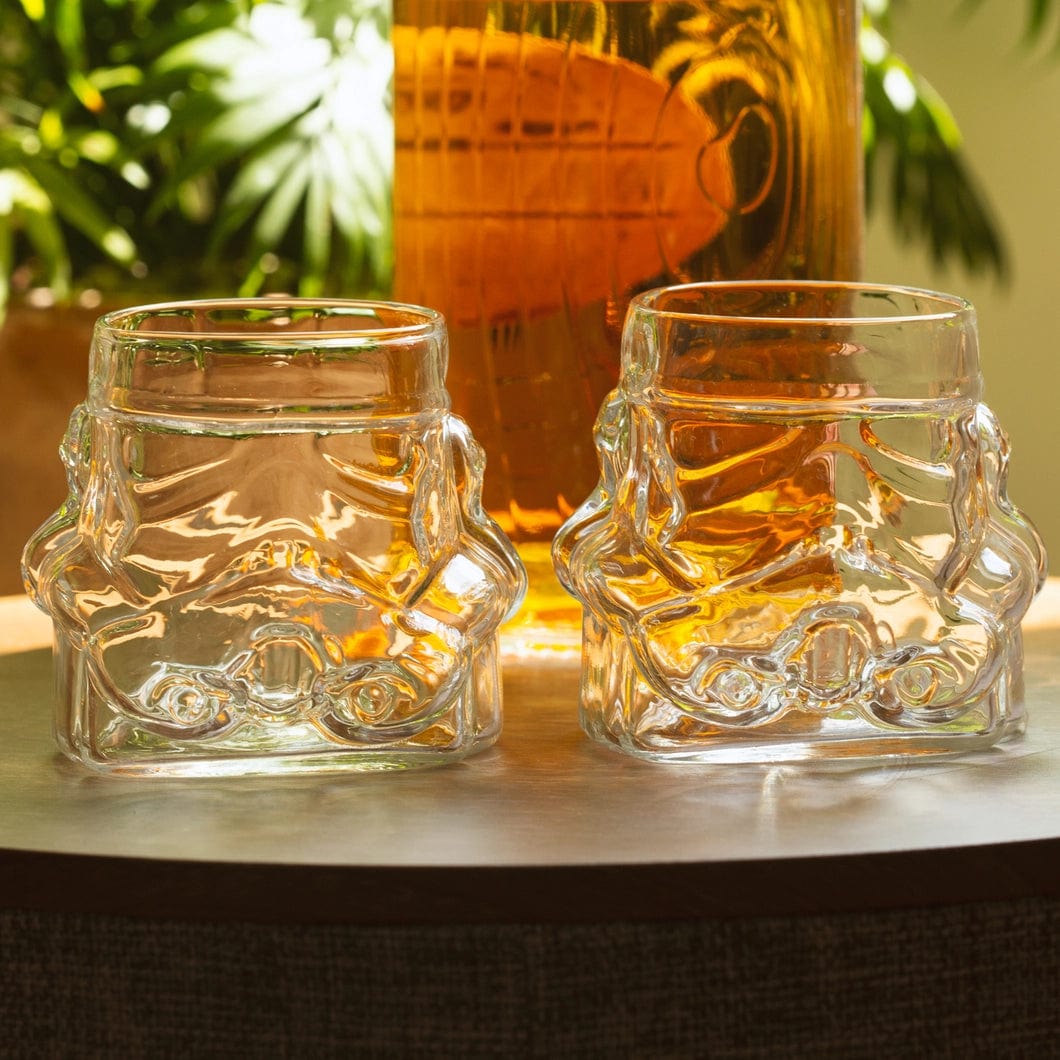 Shepperton Design Studios Wine Glass Star Wars Stormtrooper Helmet 3D Glass Set STMTRP2GLA300ML