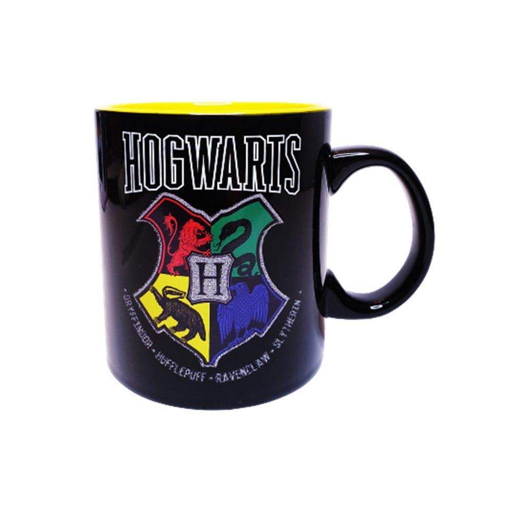 Silver Buffalo Mug Harry Potter Hogwarts Ceramic Mug 20oz HP126034G Black & yellow