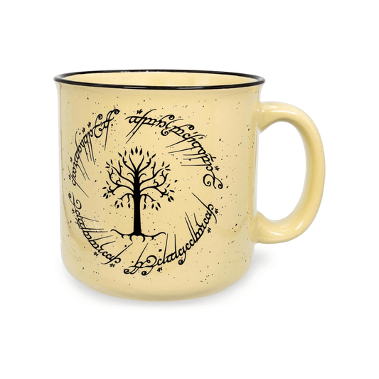 Silver Buffalo Mug Lord of the Rings Gondor Elven Text 20oz Ceramic Camper Mug LTR604E1-04024SB