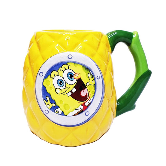 Silver Buffalo Mug Nickelodeon SpongeBob SquarePants 3D Sculpted Ceramic Mug 23oz SG13123D