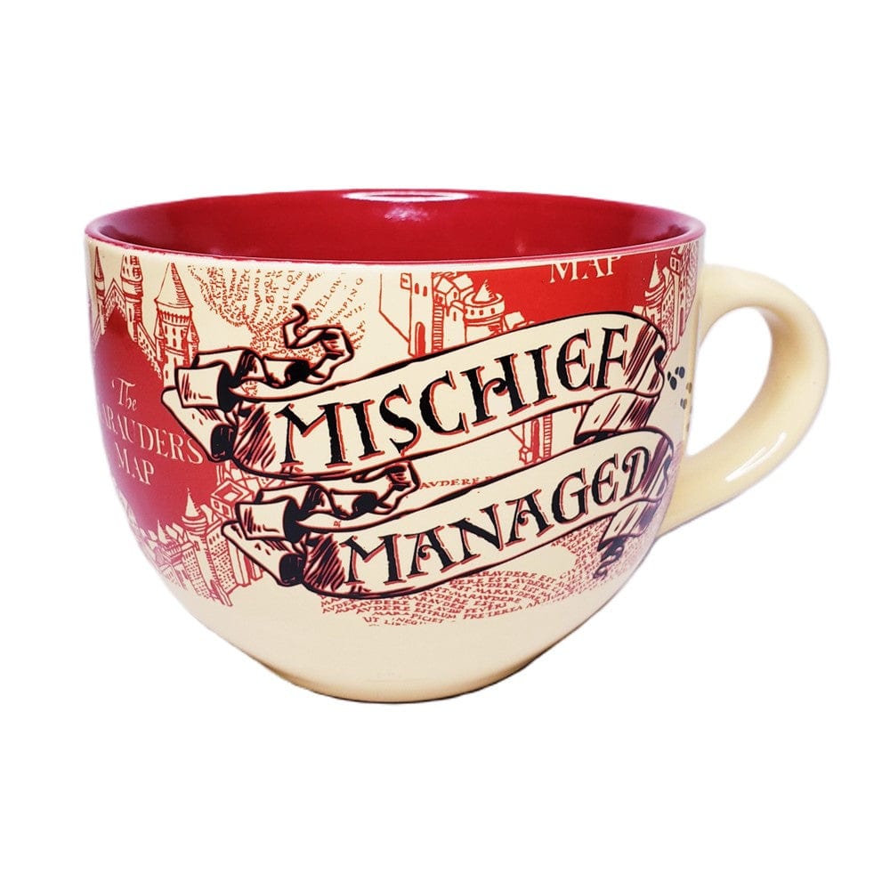 Silver Buffalo Mug Wizarding World Harry Potter Mischief Managed Ceramic Soup Mug 24oz HP272411