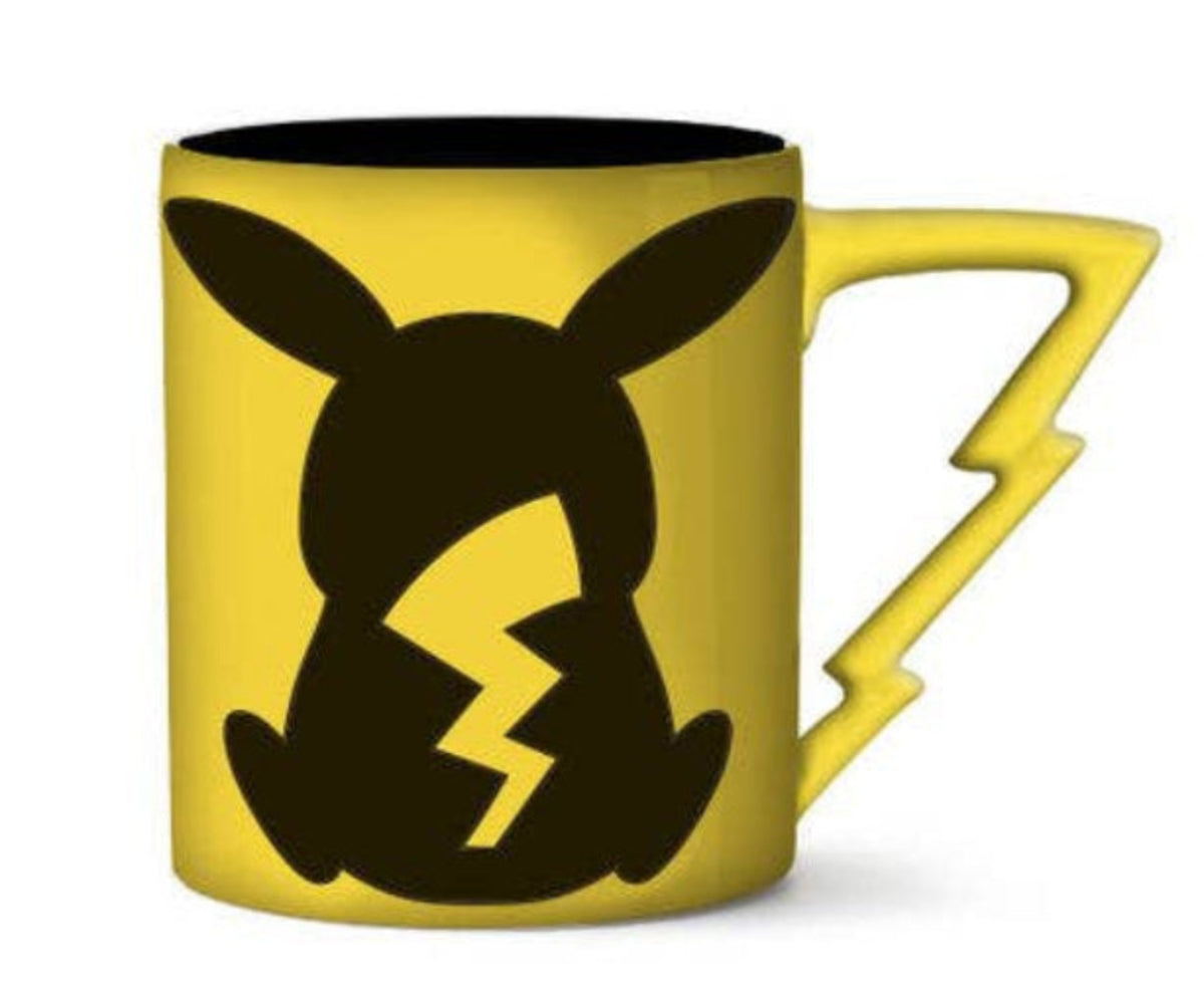 Silver Buffalo Pokemon Pikachu Back w Bolt 20oz Shaped Handle Ceramic 1 PK1327E5 : PK1327E5-CI012SB