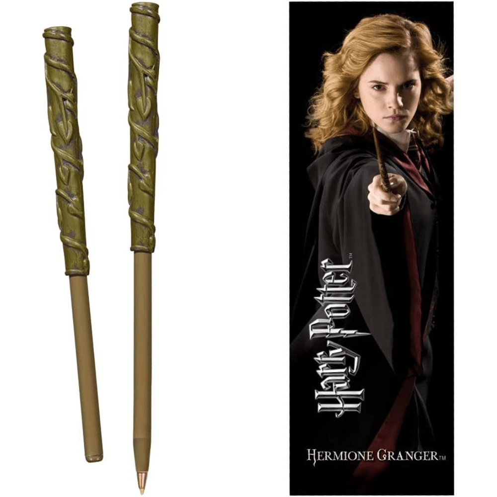 The Noble Collection Pen Wizarding World Harry Potter 3D Wand Pen & Bookmark NN8802 Hermione