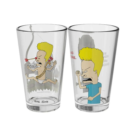 Zak! Designs Pint Glass Beavis and Butthead Glassware Set ZKBB21823