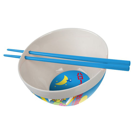 Bioworld Sanrio Hello Kitty Kaiju Ramen Bowl With Chopsticks