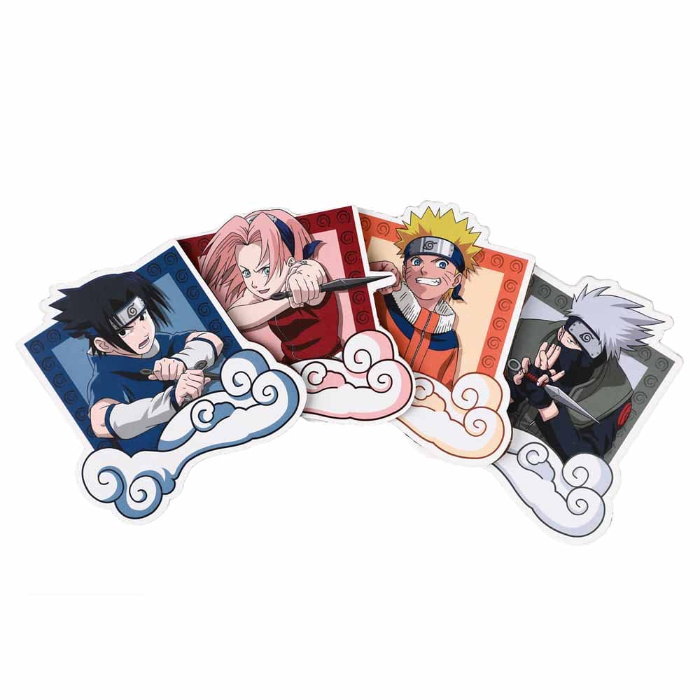Bioworld Coasters Naruto Characters Shaped Coasters 4-pack VBA26XRNARVI00