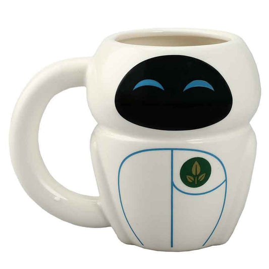 Bioworld Mug Disney Pixar Wall-E & Eve 3D Ceramic Mug Set In Box