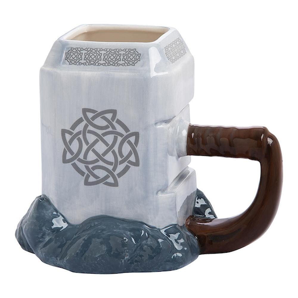 Bioworld Mug Marvel Thor Mjolnir 3D Ceramic Mug In Box