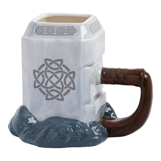 Bioworld Mug Marvel Thor Mjolnir 3D Ceramic Mug In Box