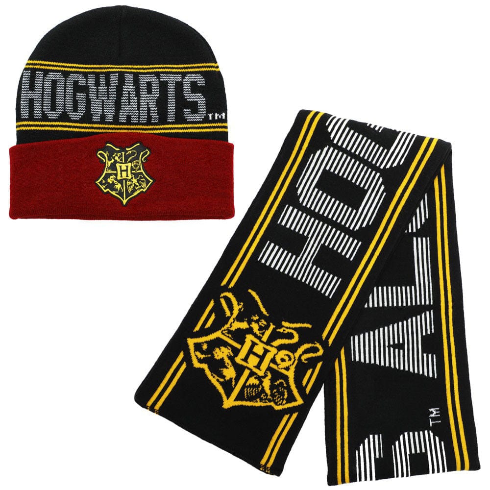 BioWorld Scarf Harry Potter Hogwarts Beanie & Scarf Set XH9FR8HPT00PP00
