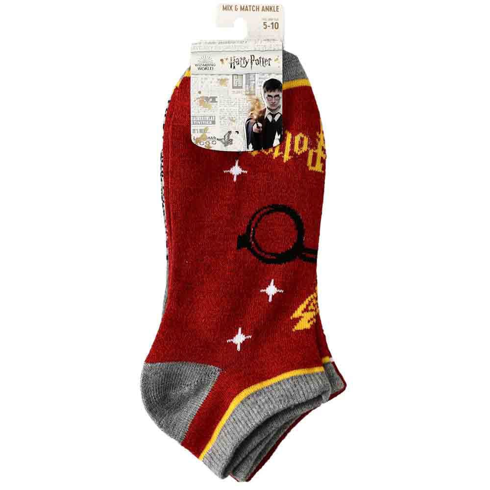 BioWorld Socks Harry Potter Hogwarts Ankle Socks 5pk ASF09L6HPTPP00
