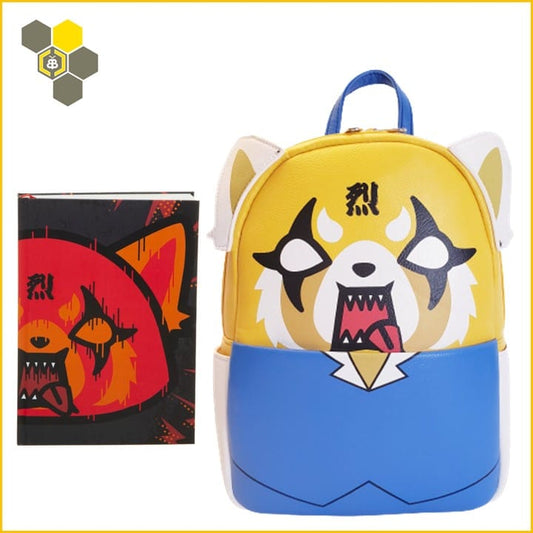 aggretsuko funko mini backpack Sanrio Aggretsuko Retsuko Angry Face Mini Backpack – Collective Hobbees